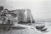 Die Felsen von Etretat nach einem Gewitter, Gustave Courbet